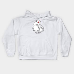 Stay Healthy Bird Kids Hoodie